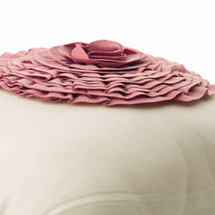 Vintage Lust - Pink Suede Throw Pillow Cover