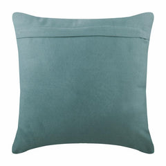 Vintage Mist - Aqua Blue Suede Throw Pillow Cover