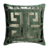 Teal Athena Blue Greek Throw Pillow Cover