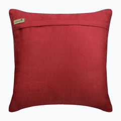 Greek Frame Velvet Red Velvet Throw Pillow Cover