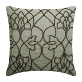 Grey Magnet Beaded Throw Pillow Cover