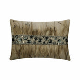 Rhinestone Feathers Throw Pillow Cover