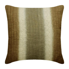 Quilted Ombre Striped Throw Pillow Cover