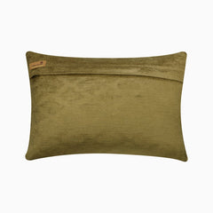 Sage Lattice - Green Velvet Decorative Lumbar Pillow Cover