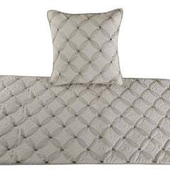 Tender Love - Linen White Decorative Bed Runner and Pillow Cover