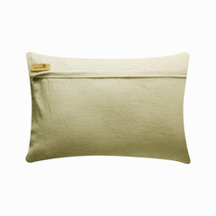 Golden Lattice Glow - Gold Linen Decorative Lumbar Pillow Cover