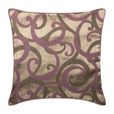 Scrolling All The Way Purple Throw Pillow Cover