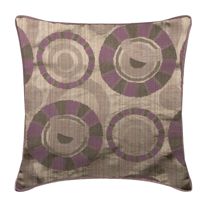 Purple Wheels Throw Pillow Cover