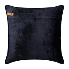 Electric Stripes - Blue Velvet Throw Pillow Cover