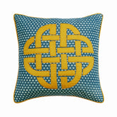 Denim Pillow Love Decorative Euro Sham