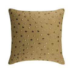 Jute Wheels Textured Throw Pillow Cover