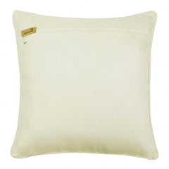 Verandah - Green Satin Throw Pillow Cover