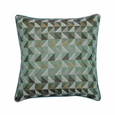 Teal Moire Effects Decorative Euro Sham