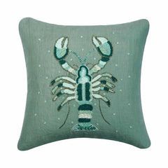 Lobster Cool Embroidery Decorative Euro Sham
