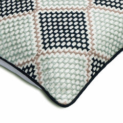Diamond Dotty - Blue Cotton Decorative Euro Sham