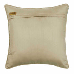 Chevron Folds - Beige Silk Throw Pillow Cover