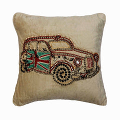 Vinatge Rider Throw Pillow Cover