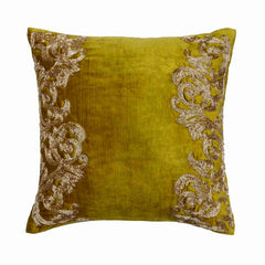 Art Nouveau - Tyrian Purple Velvet Throw Pillow Cover