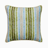 Stripe Up My LIfe Green Decorative Euro Sham