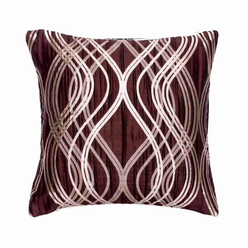 Chain Sling Striped Throw Pillow Cover