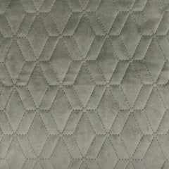 Diamond Grey Velvet Decorative Euro Sham