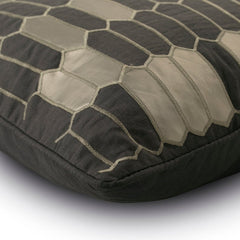 Grey Heist Linen Throw Pillow Cover