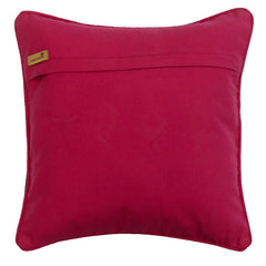 Ikat Love - Pink Cotton Throw Pillow Cover