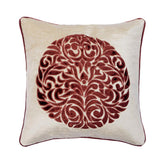 Maroon Scent Red Throw Pillow Cover
