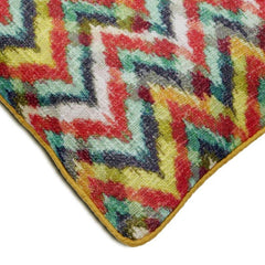 Chevron Palette Burlap Decorative Euro Sham