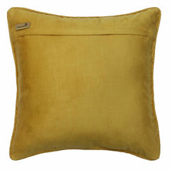 Chevron Palette - Yellow Burlap Throw Pillow Cover