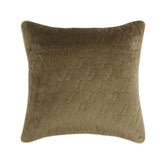 Diamond Mocha Quilted Decorative Euro Sham