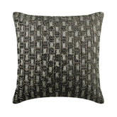 Charcoal Bricks Throw Pillow Cover
