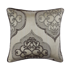 Grey Damask Galore Decorative Euro Sham