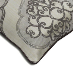 Grey Damask Galore Throw Pillow Cover