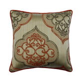 Orange Damask Galore Throw Pillow Cover