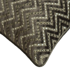 Crystal Chevron Throw Pillow Cover