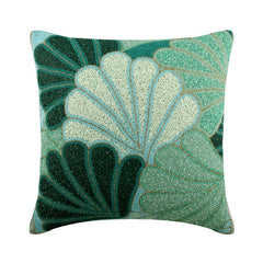 Sea Foam Shells Throw Pillow Cover