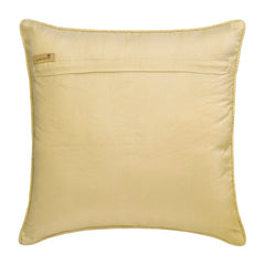 Dots Boudoir - Beige Silk Throw Pillow Cover