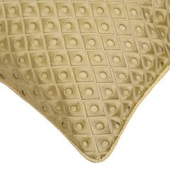 Dots Boudoir - Beige Silk Decorative Euro Sham