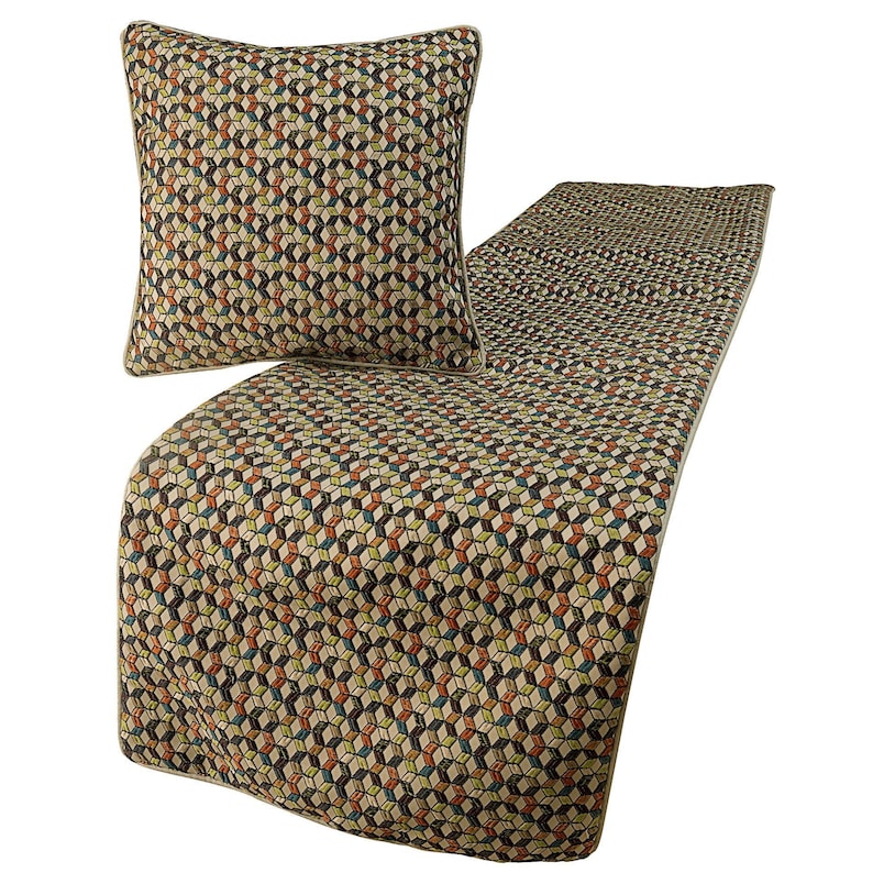 Trixee Decorative Bed Runner and Pillow Cover