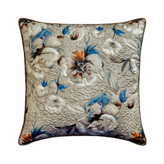 Humming Floral Throw Pillow Cover