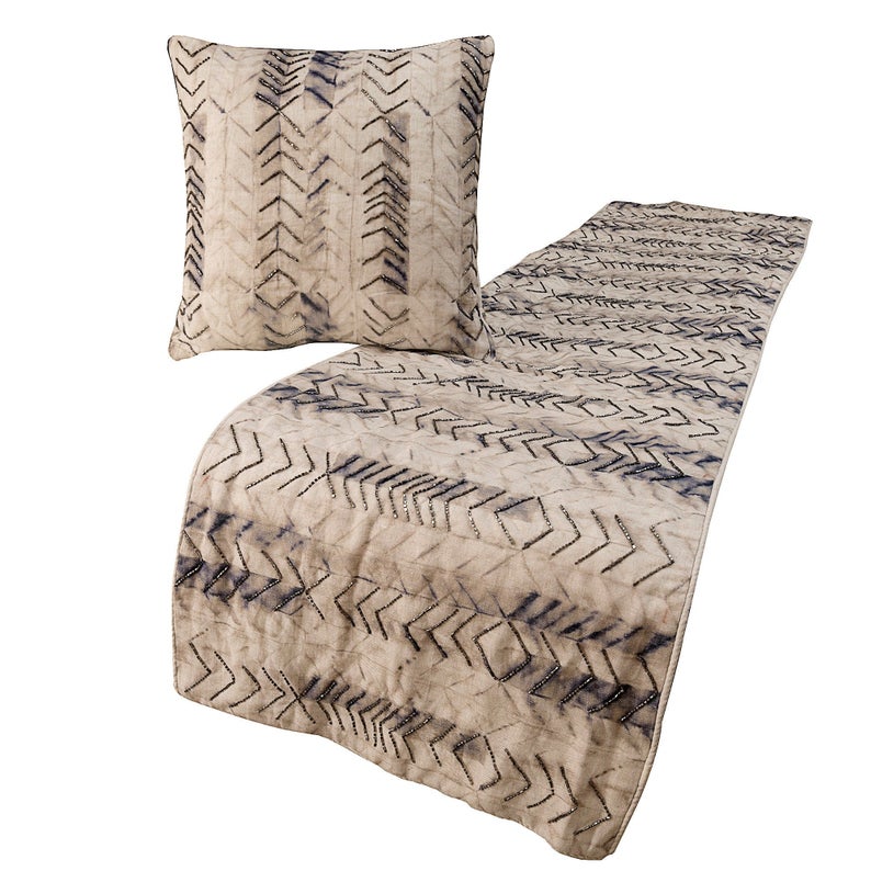 Tie Dye Chevy Decorative Bed Runner with Pillow Cover