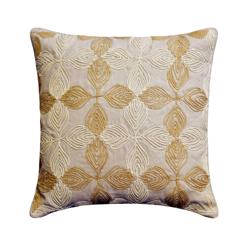 Jute Curl Throw Pillow Cover