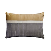 Plush Gold Silk Lumbar Pillow Cover