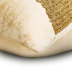 Gold Addict - Gold Cotton Linen Foil Lumbar Pillow Cover