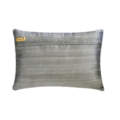 Plush Purple Silk - Purple Silk Lumbar Pillow Cover