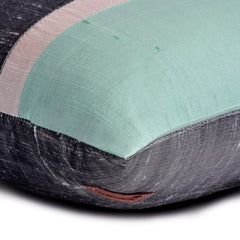 Plush Aqua Silk - Aqua Silk Lumbar Pillow Cover