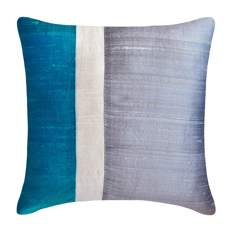 Splendour Blue Throw Pillow Cover