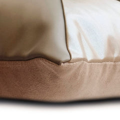 Leather Flush Throw Pillow Cover