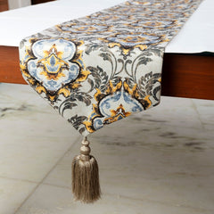 Flaring Damask Decorative Table Runner